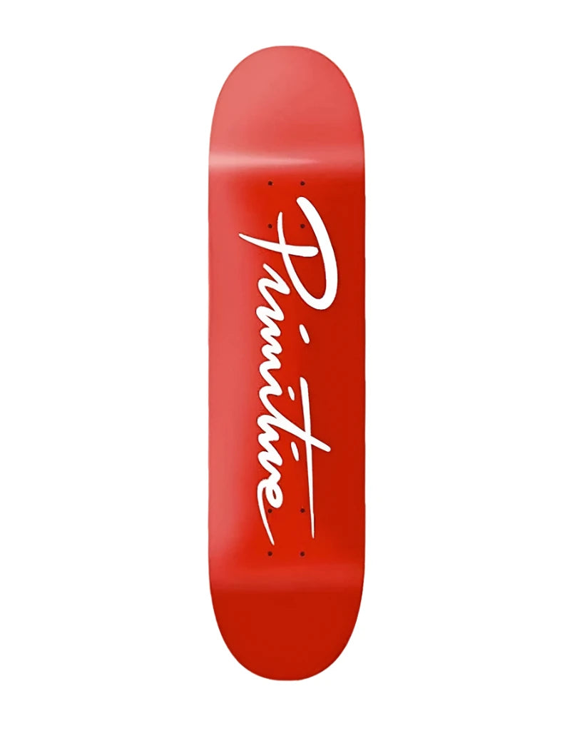 Primitive Deck Neuvo Script Red 8.125
