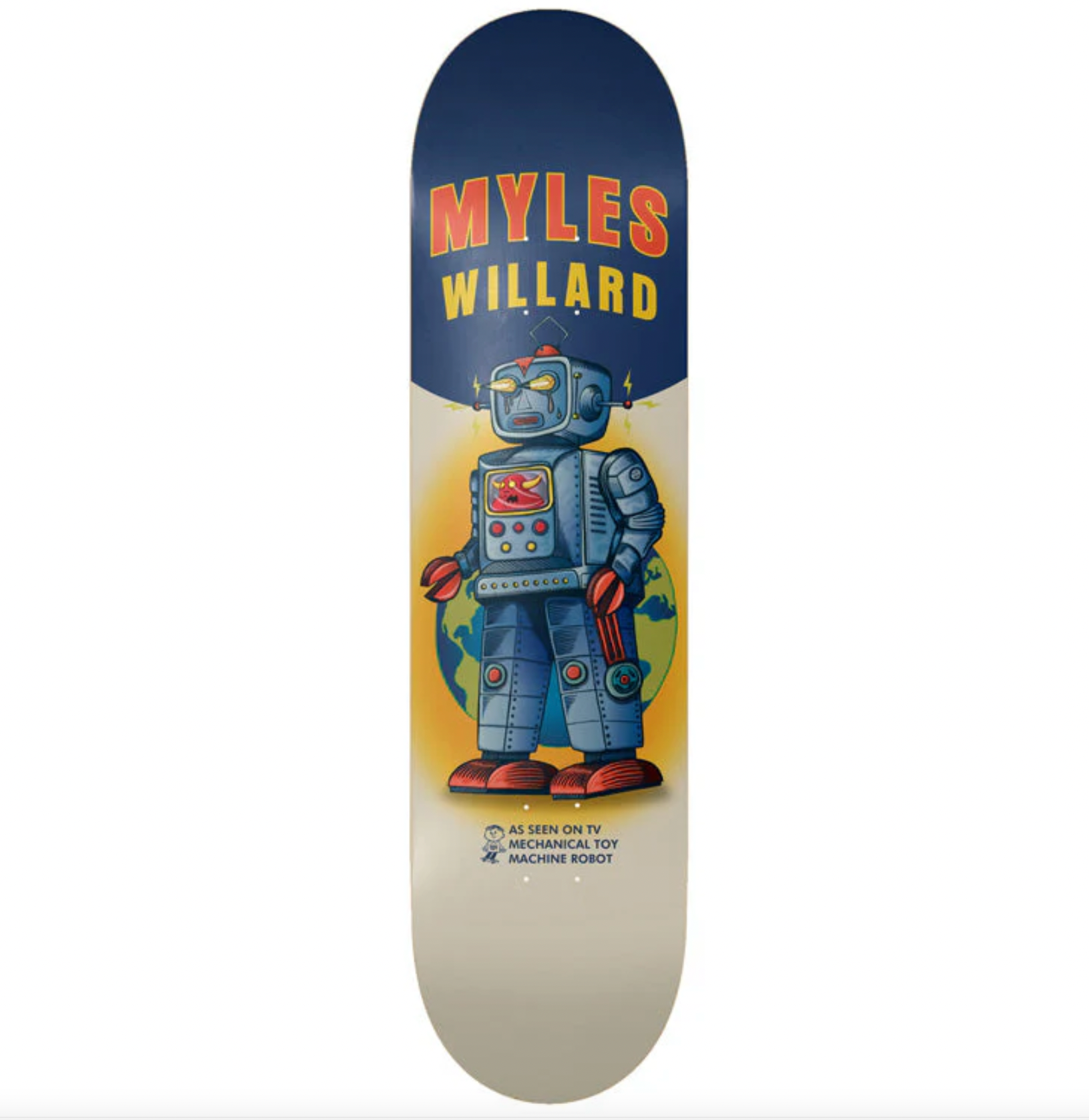 Toy Machine Deck Miles Willard Robot 8.13