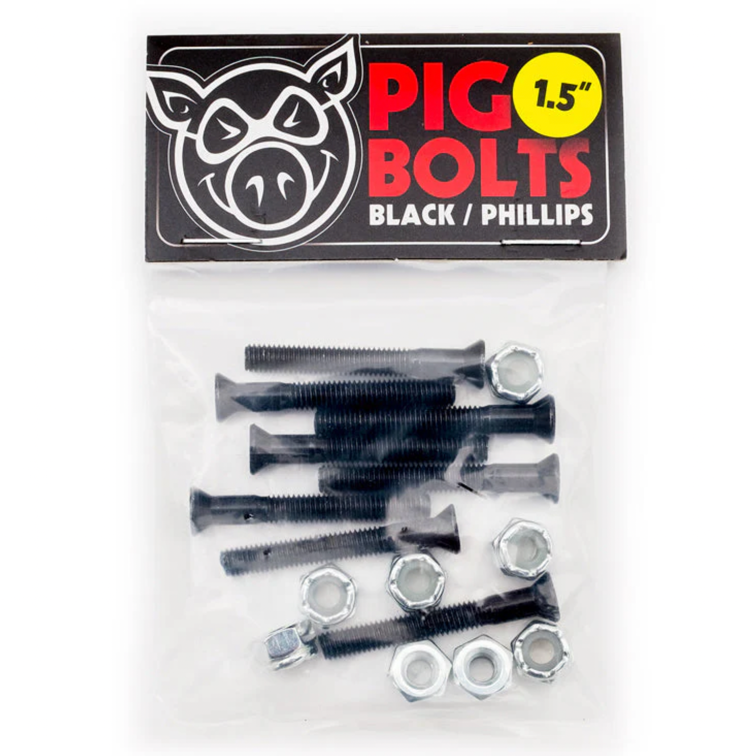 Pig Bolts - Mounting Hardware Black 1.5" Phillips
