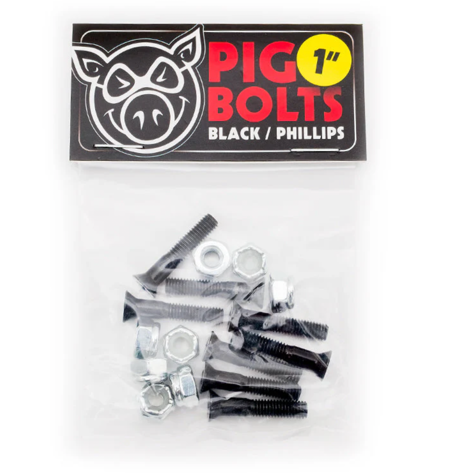 Pig Bolts - Mounting Hardware Black 1" Phillips