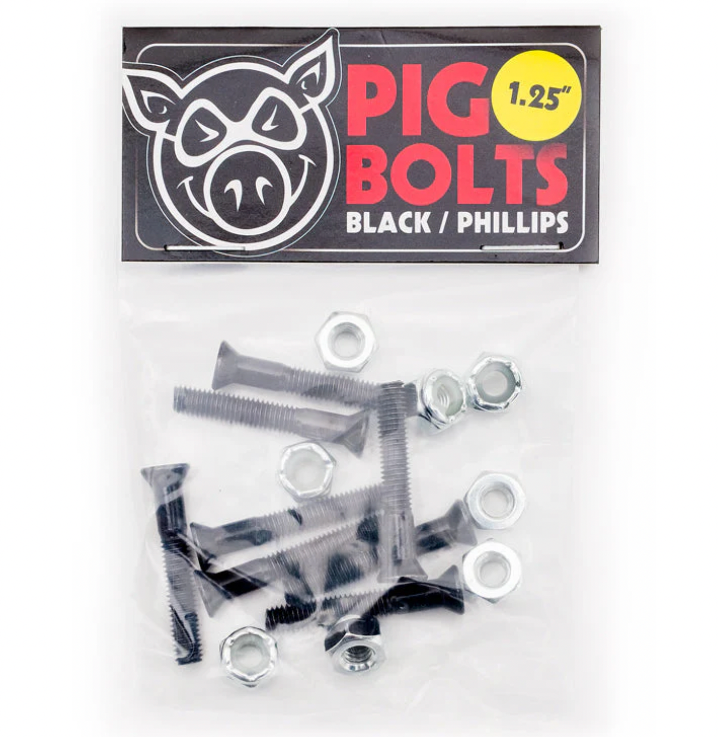 Pig Bolts - Mounting Hardware Black 1.25" Phillips