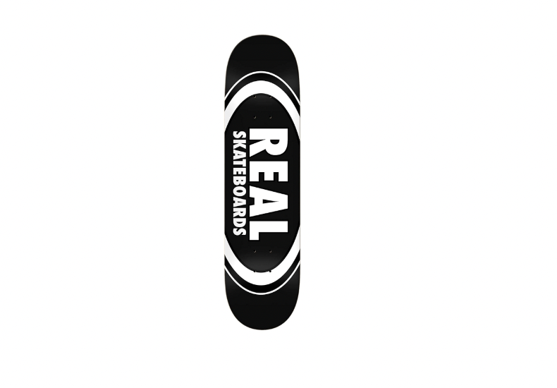Real Deck Team Classic Oval Black 8.25