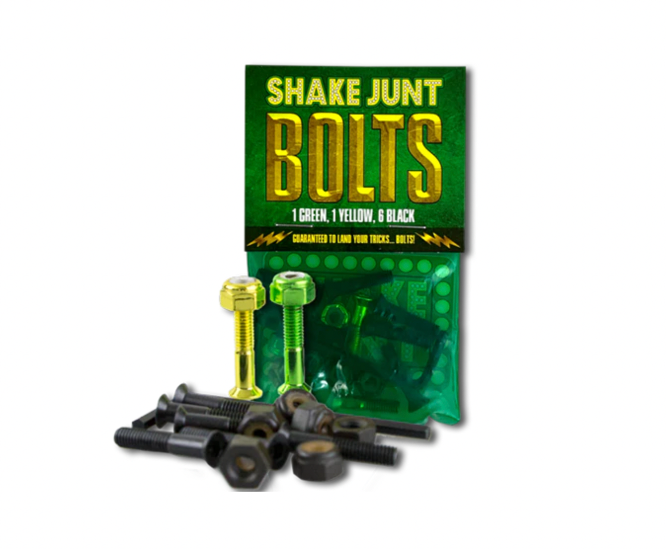 Shake Junt Hardware Black/Green/Yellow 7/8 Phillips