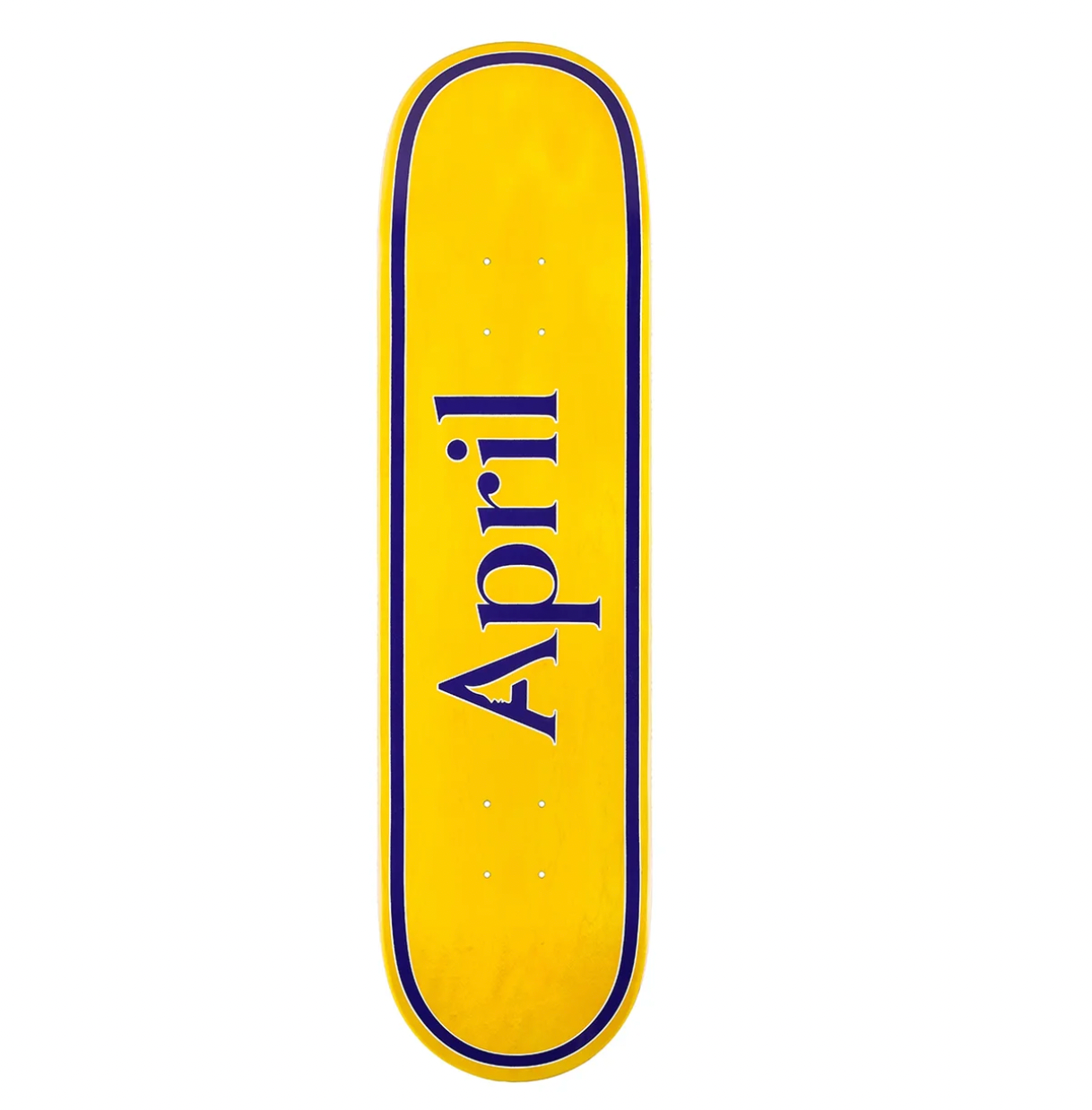 April Deck OG Logo Yellow/Purple 8.25