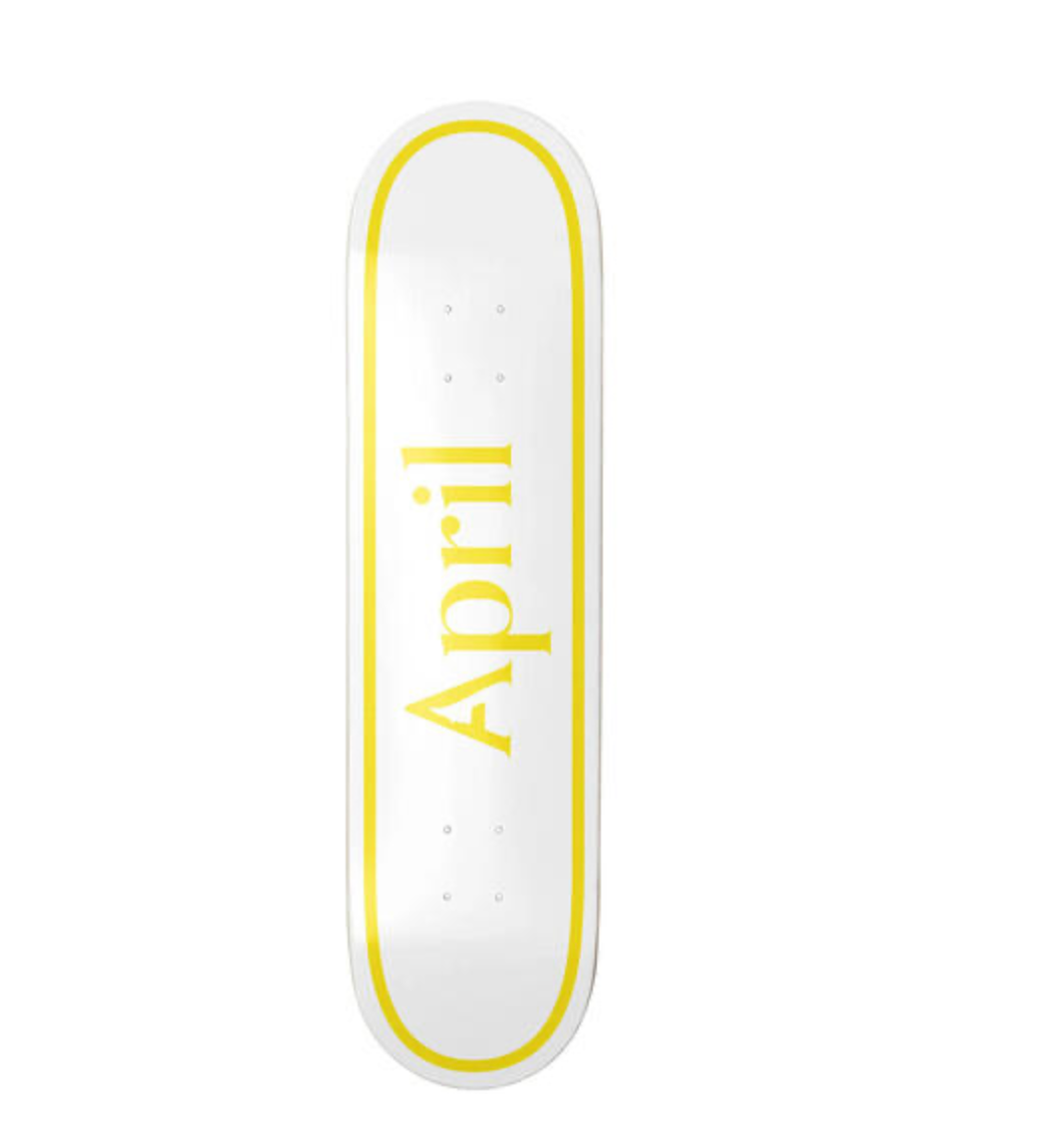 April Deck OG Logo Yellow/White 8.0