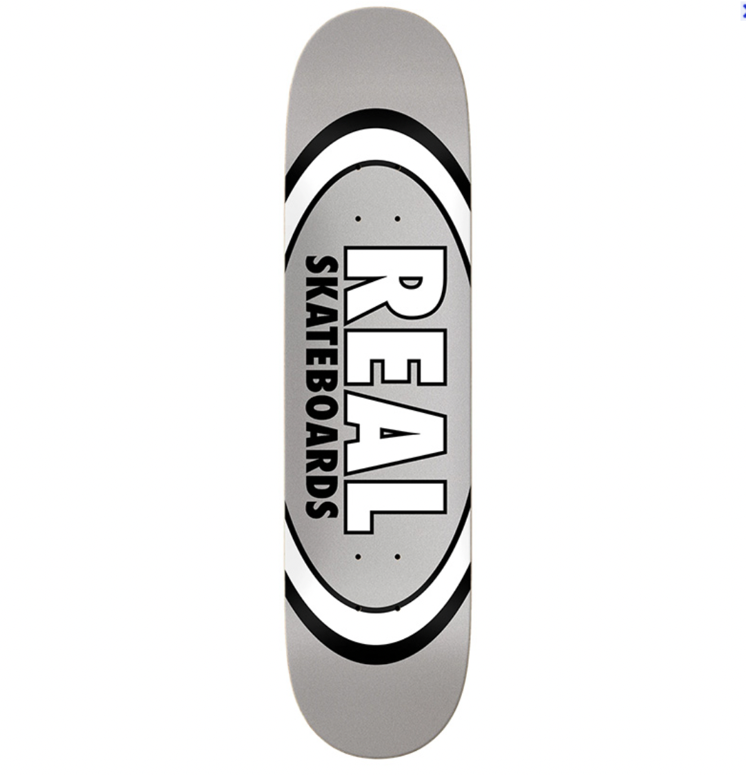 Real Deck Oval Logo 7.75 Grey