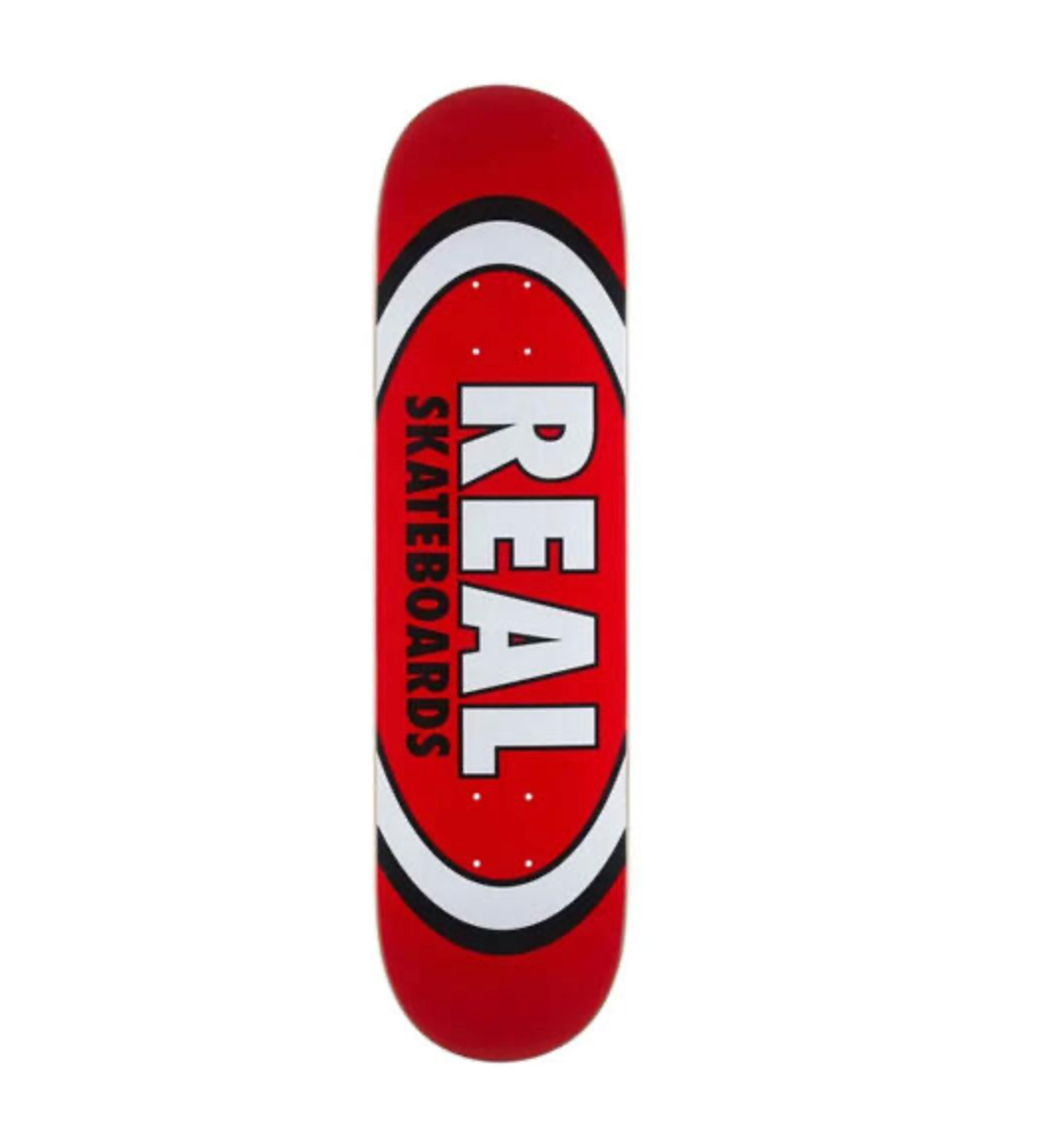 Real Deck Oval Logo 8.1 Red