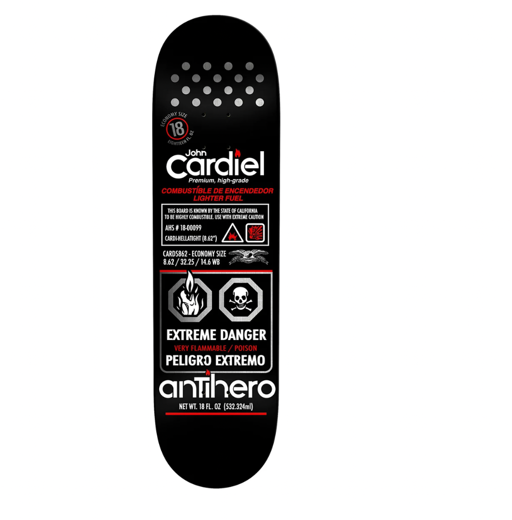 Antihero Deck John Cardiel Fuelled Up 8.62