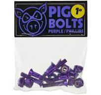Pig Bolts - Mounting Hardware Purple 1" Phillips