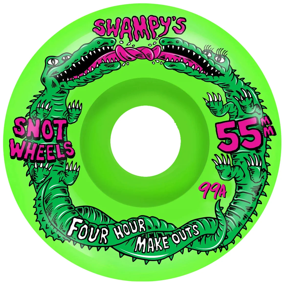 Snot Wheels Swampy's Four Hour Makeouts Conical Green 99a 55mm