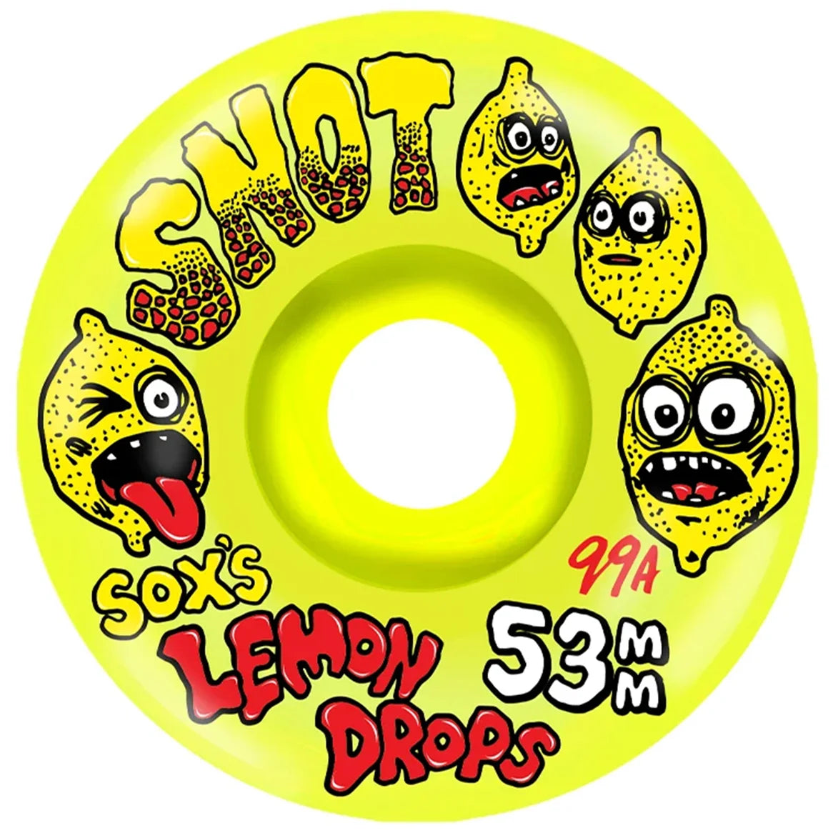 Snot Wheels Lemon Drops Yellow Conical 99A 53mm