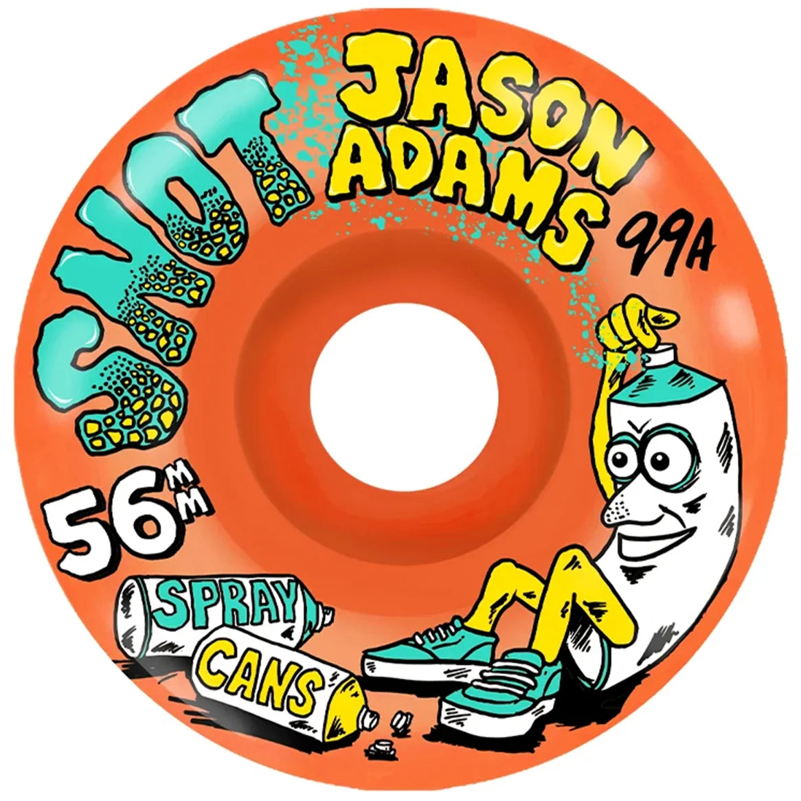 Snot Wheels - Jason Adams Spray Cans Conical Orange 99A 56mm